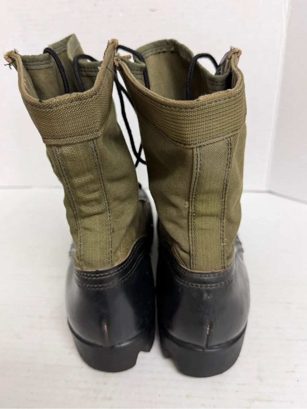Vintage US Military Jungle Boots Spike Protector Size 9R Addison RARE